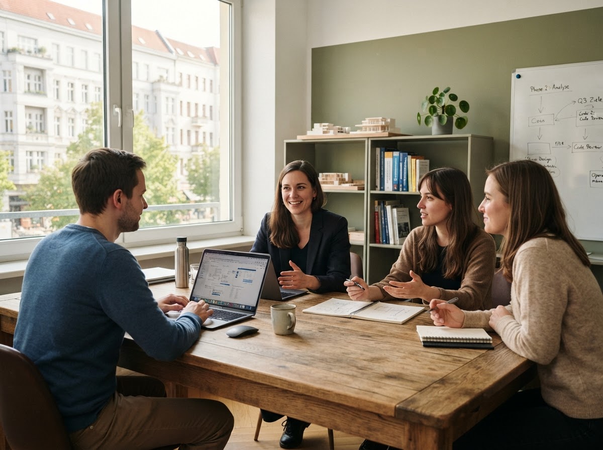 Lohtragenz Team bei der Arbeit an datenbasierten Investitionslösungen